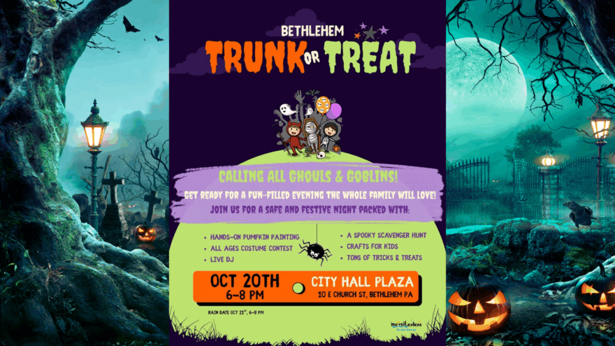 Bethlehem Trunk or Treat Returns October 20 to Payrow Plaza