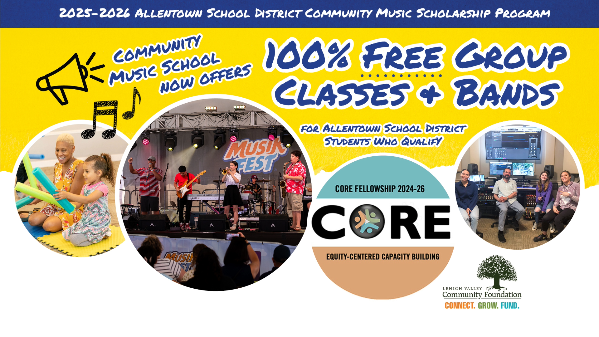 Community Music School Expands Free Music Classes for Allentown