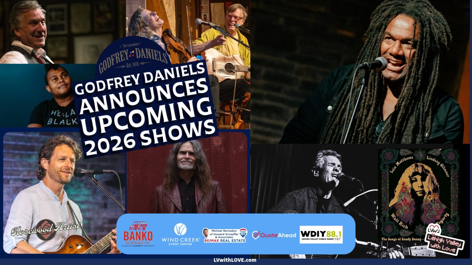 Godfrey Daniels Announces Upcoming 2026 Shows During Its 50th ...